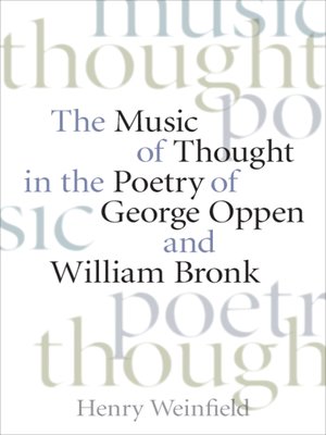 cover image of The Music of Thought in the Poetry of George Oppen and William Bronk